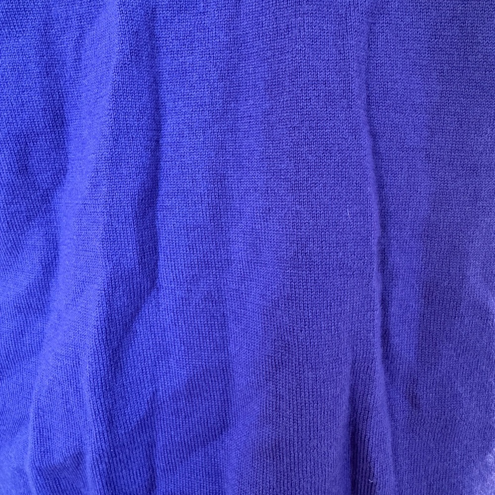 J.Crew Purple 100% Merino Wool V-Neck Sweater Slim Fit Size L - Picture 6 of 6